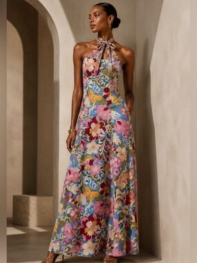 Zara | Dresses | Zara Asymmetrical Linen Blend Midi Dress